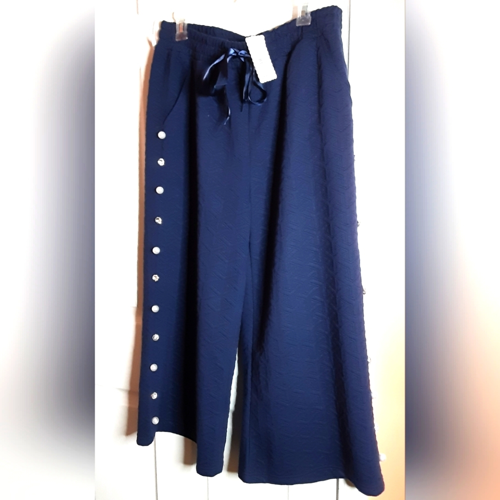 NWT Simply Southern Collection Quilted Pants w/pearl & rhinestone embellishments